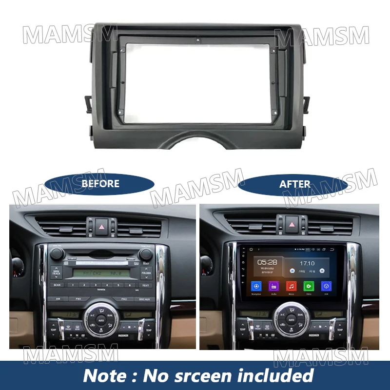 9 Inch 2 Din Radio Frame For Toyota Reiz Mark X 2010 -2015 Car Player DVD Audio Panel Mount Installation Fascia Frame