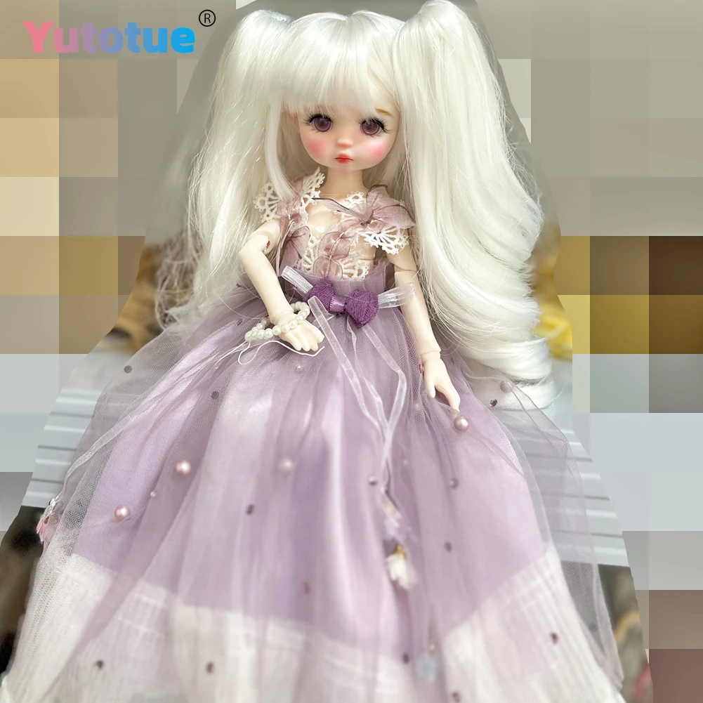YUTOTUE 12 inch Height Girl Doll Makeup Face Lifelike Removable Princess Dress Shoes Head can open Cute Doll Best Gift for Child