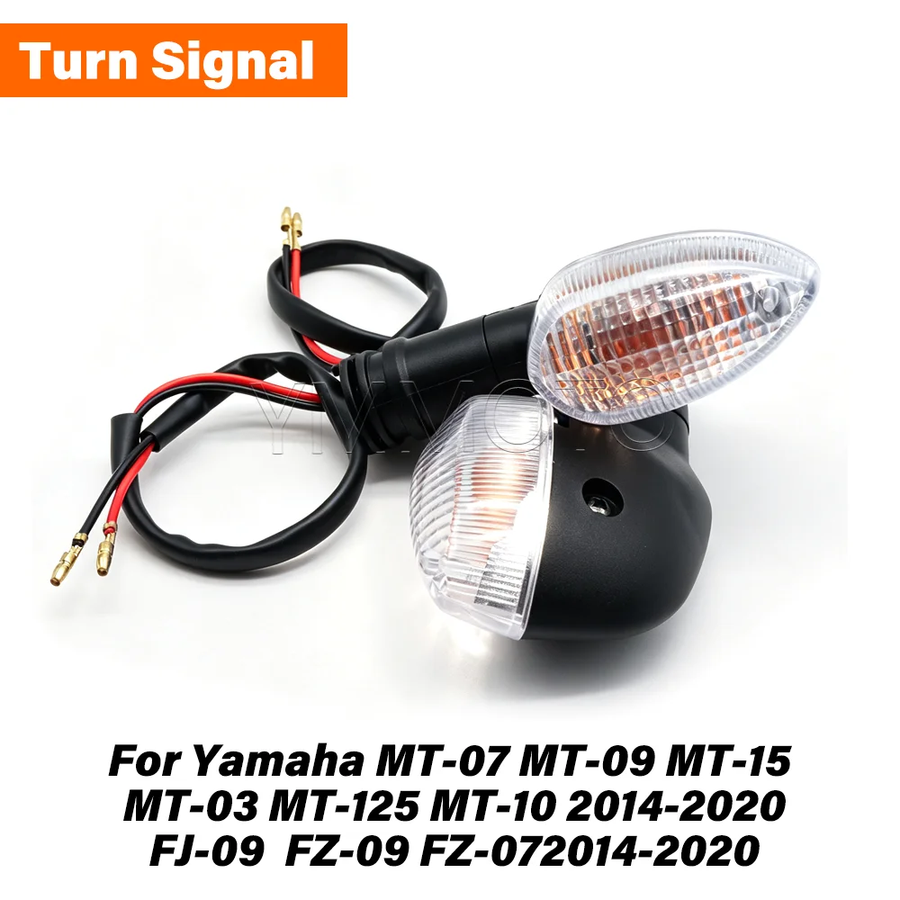 Turn Signal Lights For Yamaha MT-07 MT-09 MT-15 MT-03 MT-125 MT-10 Motorcycle Accessories Flasher Indicators Light Blinker Lamp
