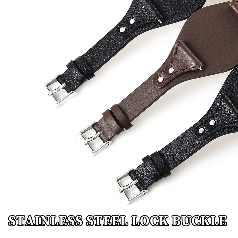 Genuine Leather Watchbands for Fossil ES4045 ES4114 ES4113 ES3838 ES3625 ES3616 Dainty Smooth Waterproof Strap 18mm