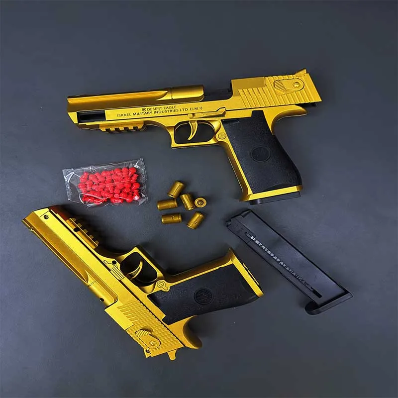デザートイーグル投殻ピストル射出ソフト弾丸おもちゃの銃 G18 自動爆発銃ランチャー大人の撮影モデル少年