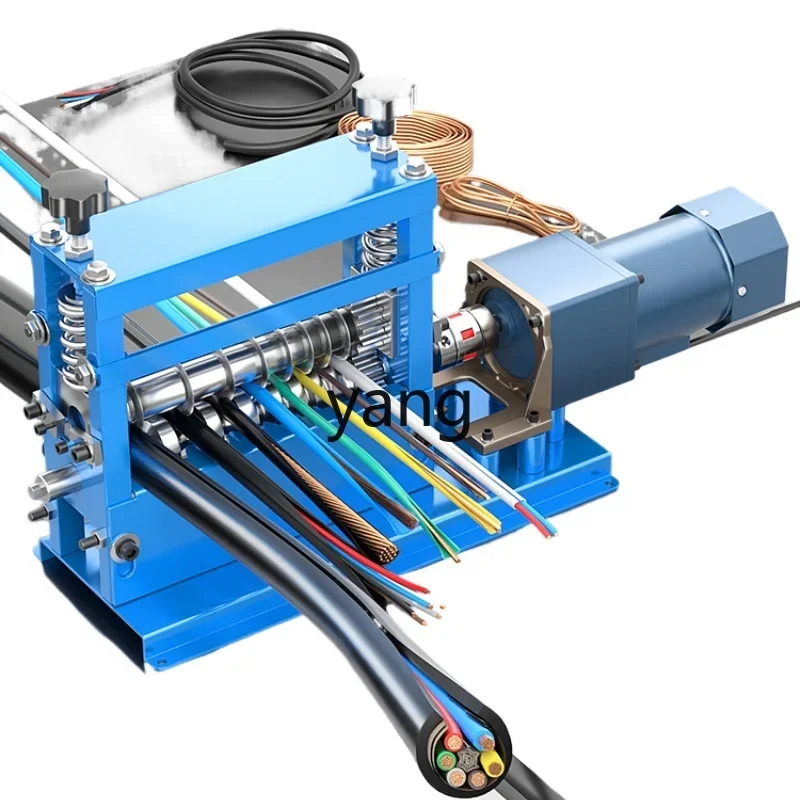 

YJQ automatic wire stripping machine scrap copper wire household cable peeling and stripping wire drawing machine