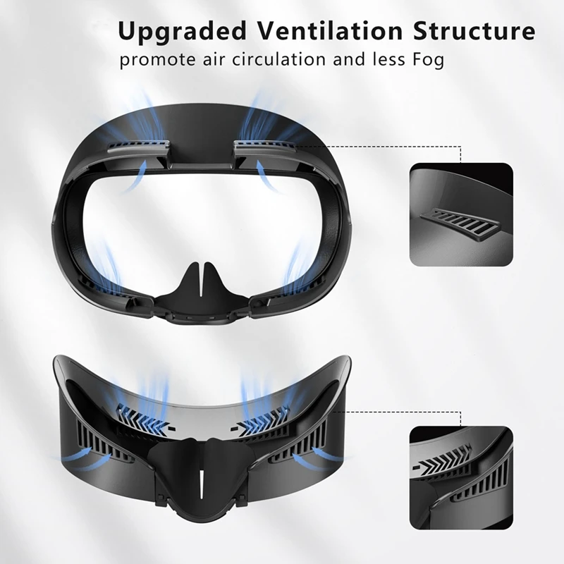 The FGHGF-VR Face Cover For Meta Quest 3 VR Glasses Face Mask Sweat-Proof Soft Eye Mask For Quest3 VR Accessoies