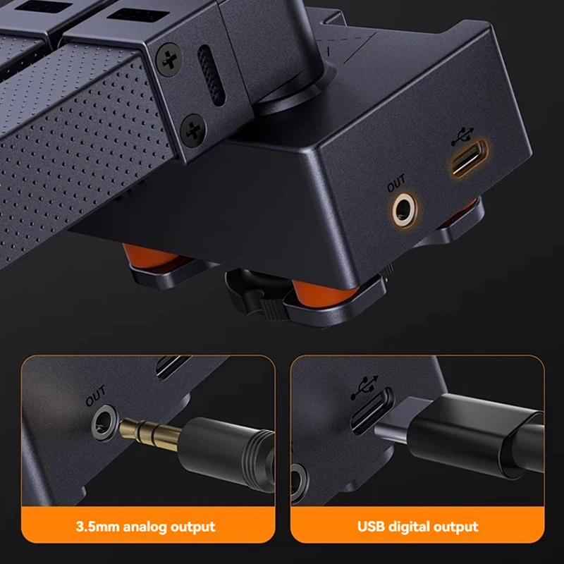 Traxshot PRO Transformable Shotgun Microphone for Canon Nikon Sony Camera Phone Tablet Computer PC Video Recording