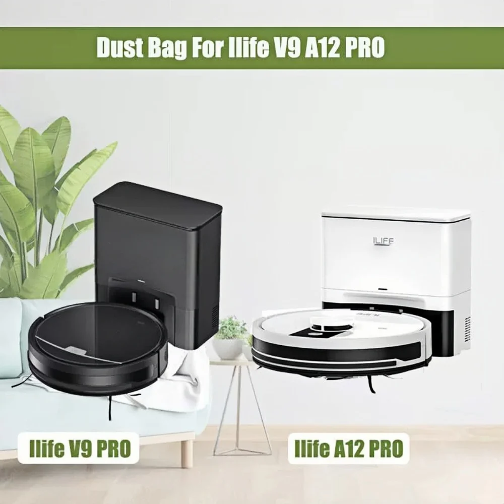Replacement Dust Bags For ILIFE V9 Pro A12 pro  Self Emptying Vacuum Cleaner Dust Bags Accessories