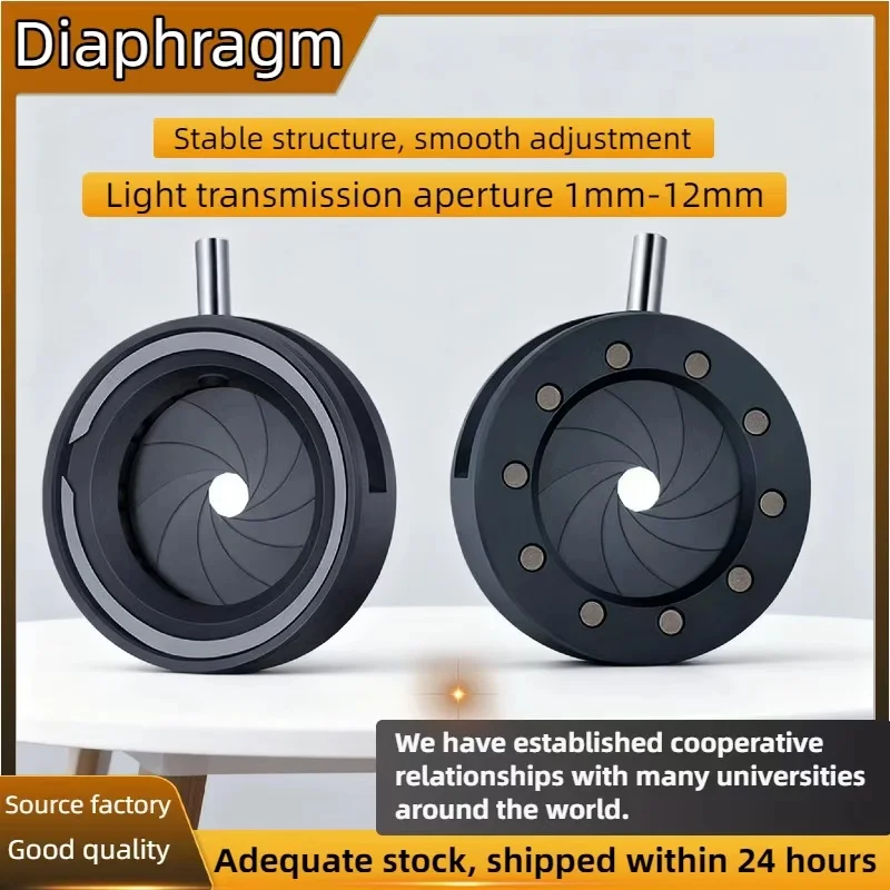 

Zoom Size 1 - 12 mm Adjustable Optical Aperture Module M4 Manual Aperture Suitable For Microscope Accessories Experiments And Ot