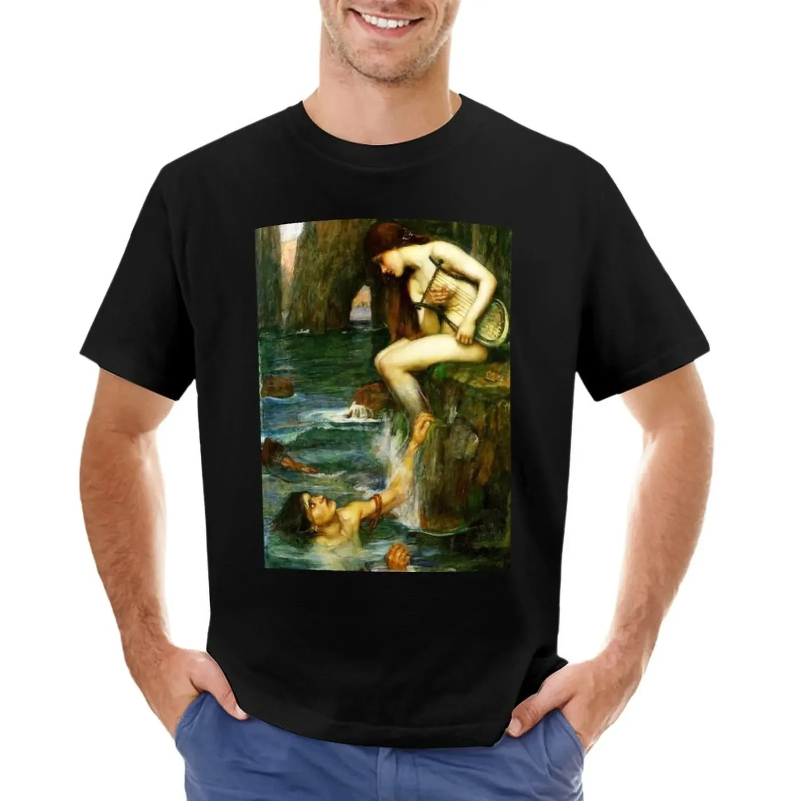 

The Siren - John William Waterhouse T-Shirt quick-drying customizeds customs Men's t-shirts