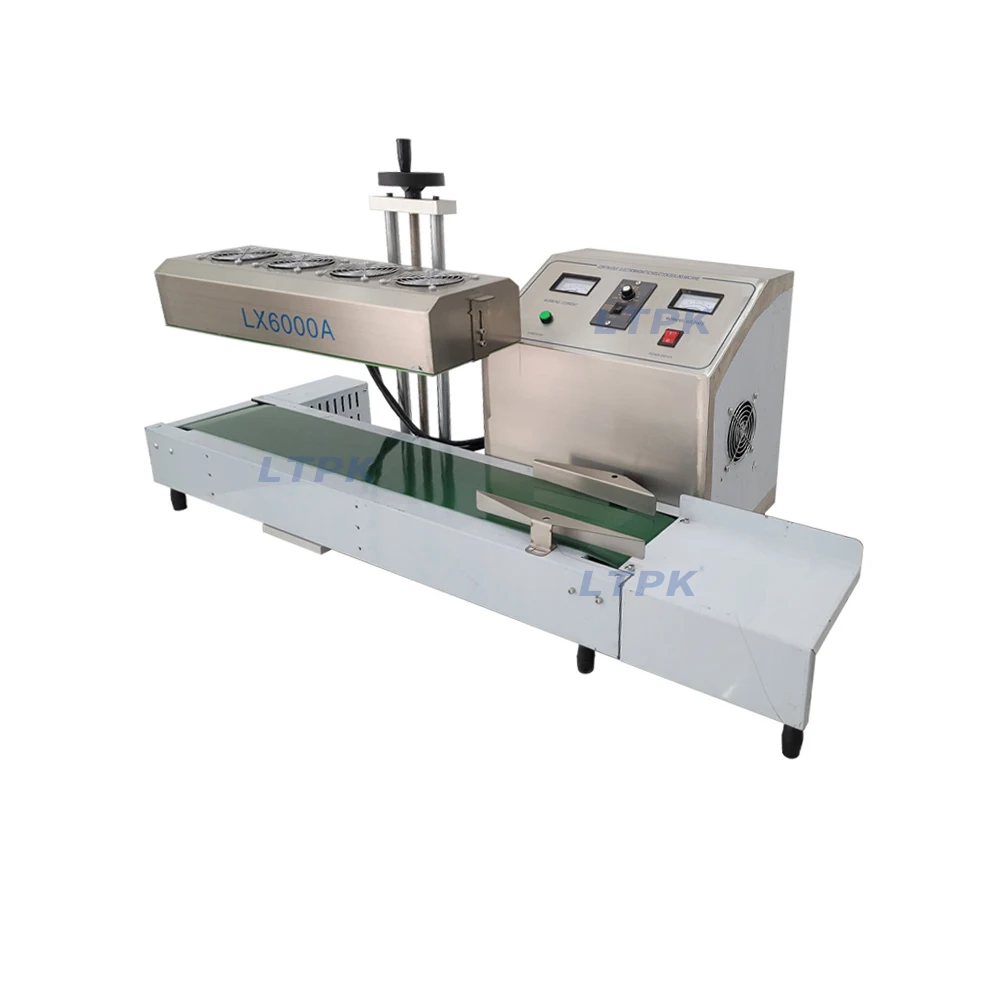 

LTPK LX-6000A Continuous Aluminum Foil Glass Jar Dairy Chemical Induction Sealing Machine