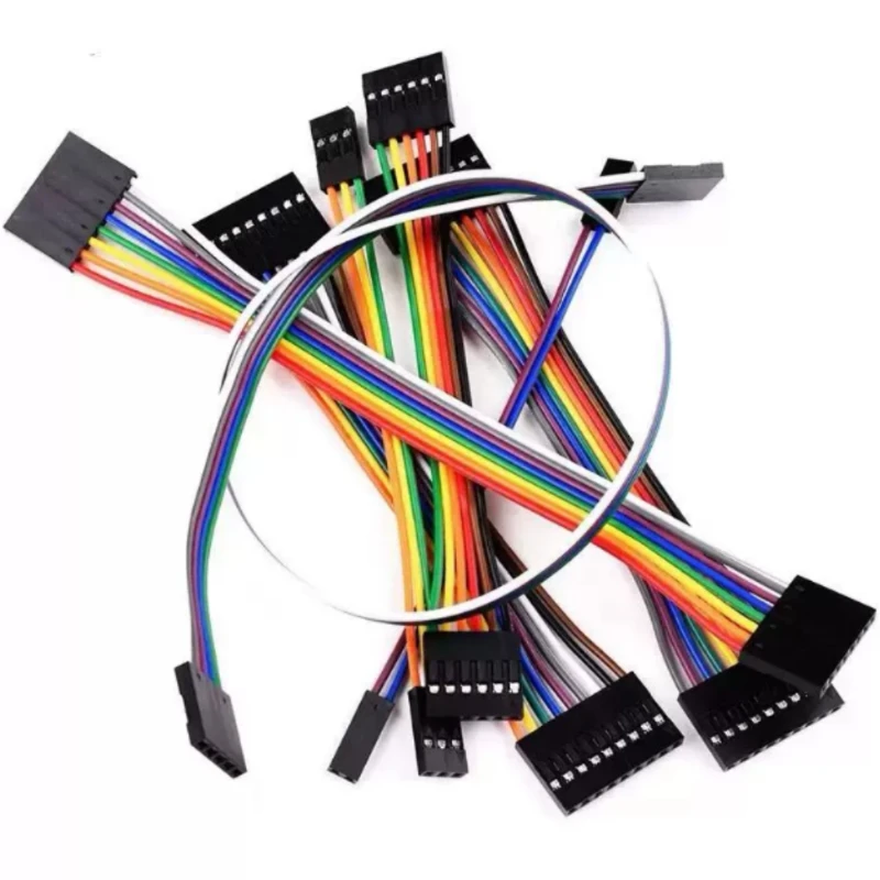 5PCS 2.54MM Dupont Line 2.54 Wire Female To Female 1P-12Pin Dupont Cable Connector Jumper Cable Wire For PCB 10CM 20CM 30CM