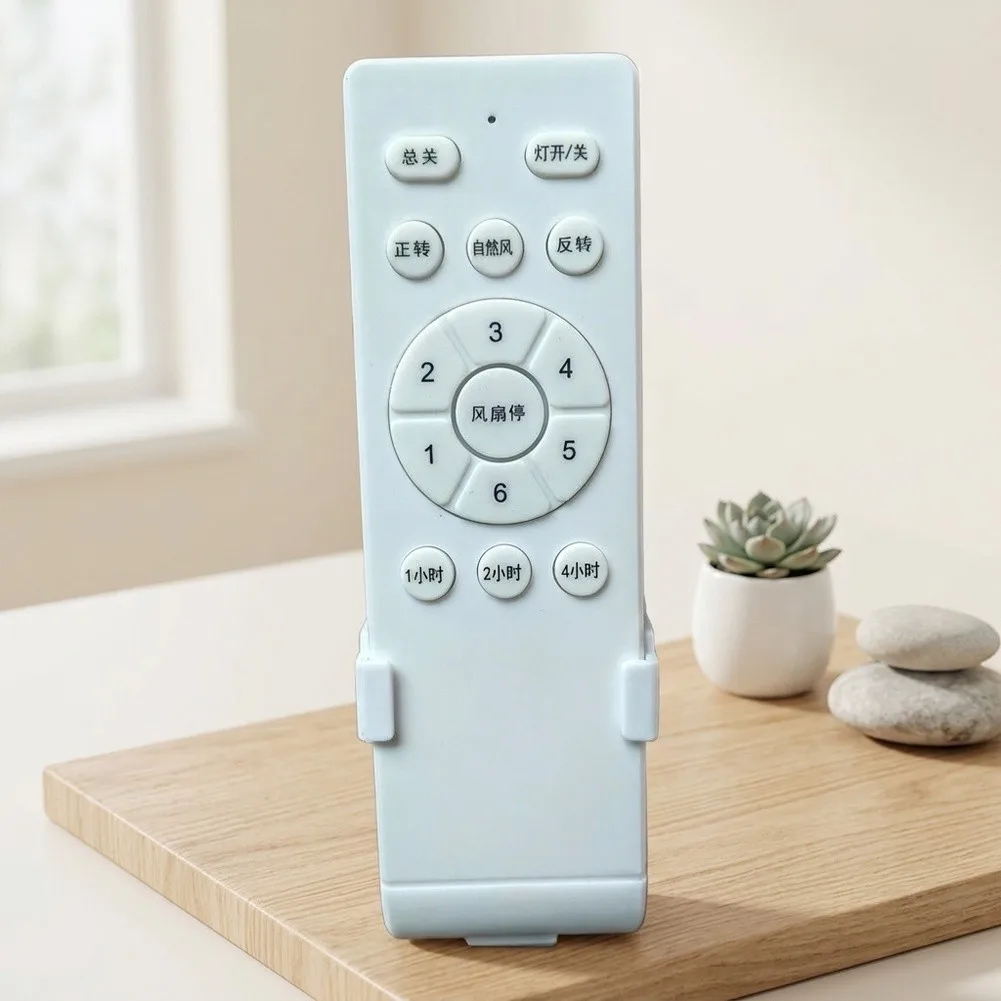 Ceiling Fan Remote Control Replacement Supporting Light Dimming and 6 Fan Adjustment with Built-in Timer Feature