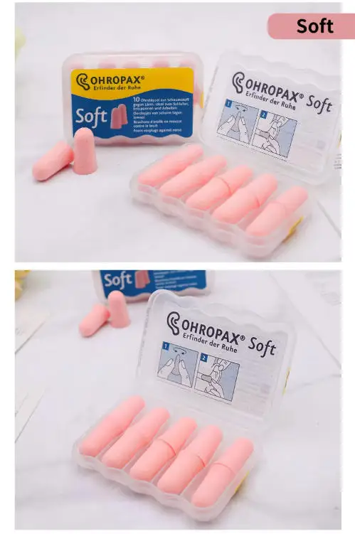 OHRPAX Soft Soundproof Sleeping Earplugs Slow Rebound Mute Anti-Noise Protection Earplug for Student Sleeping