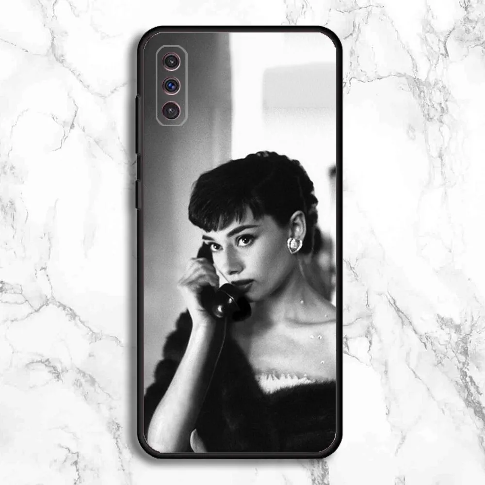 A-Audrey H-Hepburn Phone Case For Samsung Galaxy A13,A21s,A22,A31,A32,A52,A53,A71,A80,A91 Soft Black Phone Cover