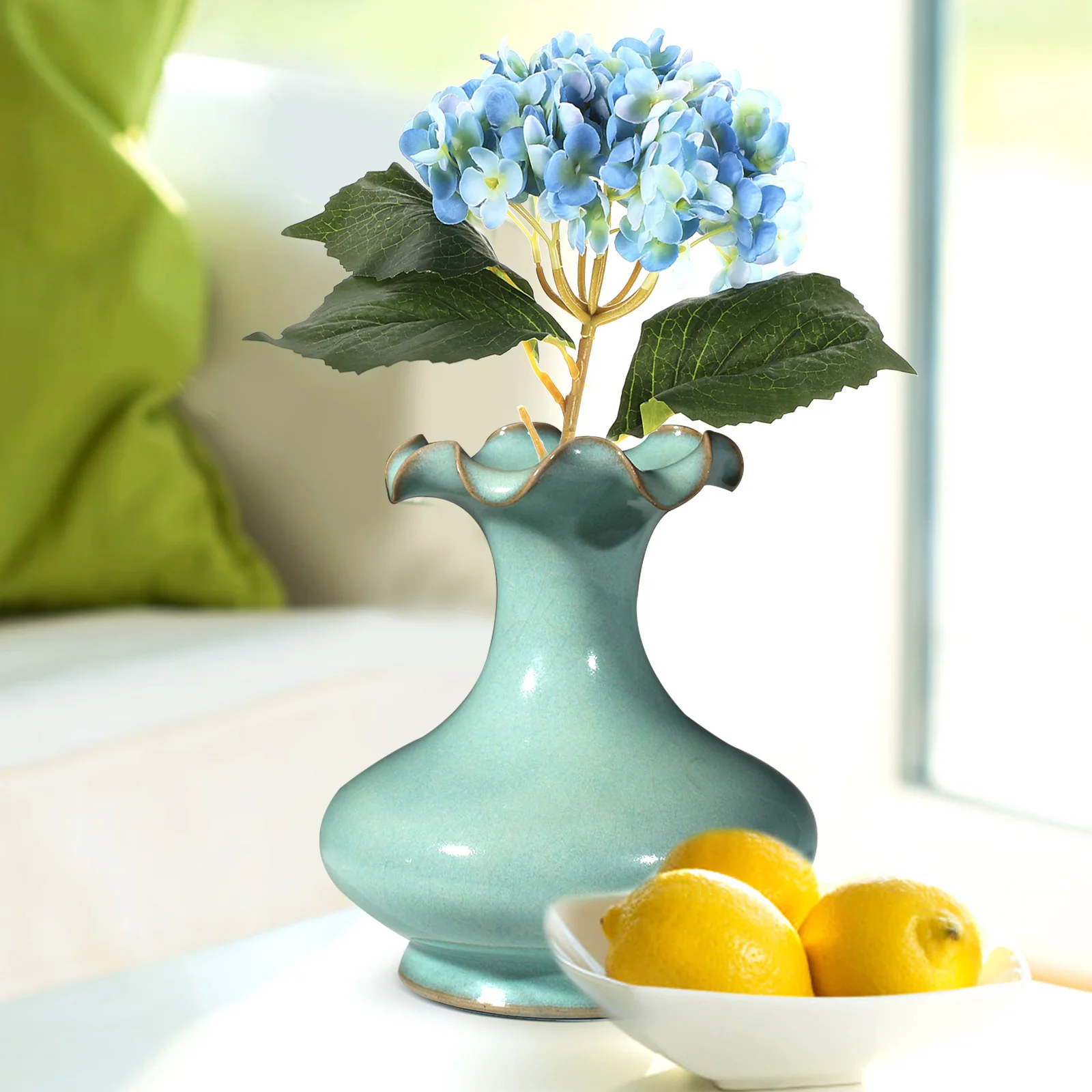 

Artificial Hydrangea Stems Fake Flowers For Home for Home Living Room Long Lasting Fake Adornments Party Flowers