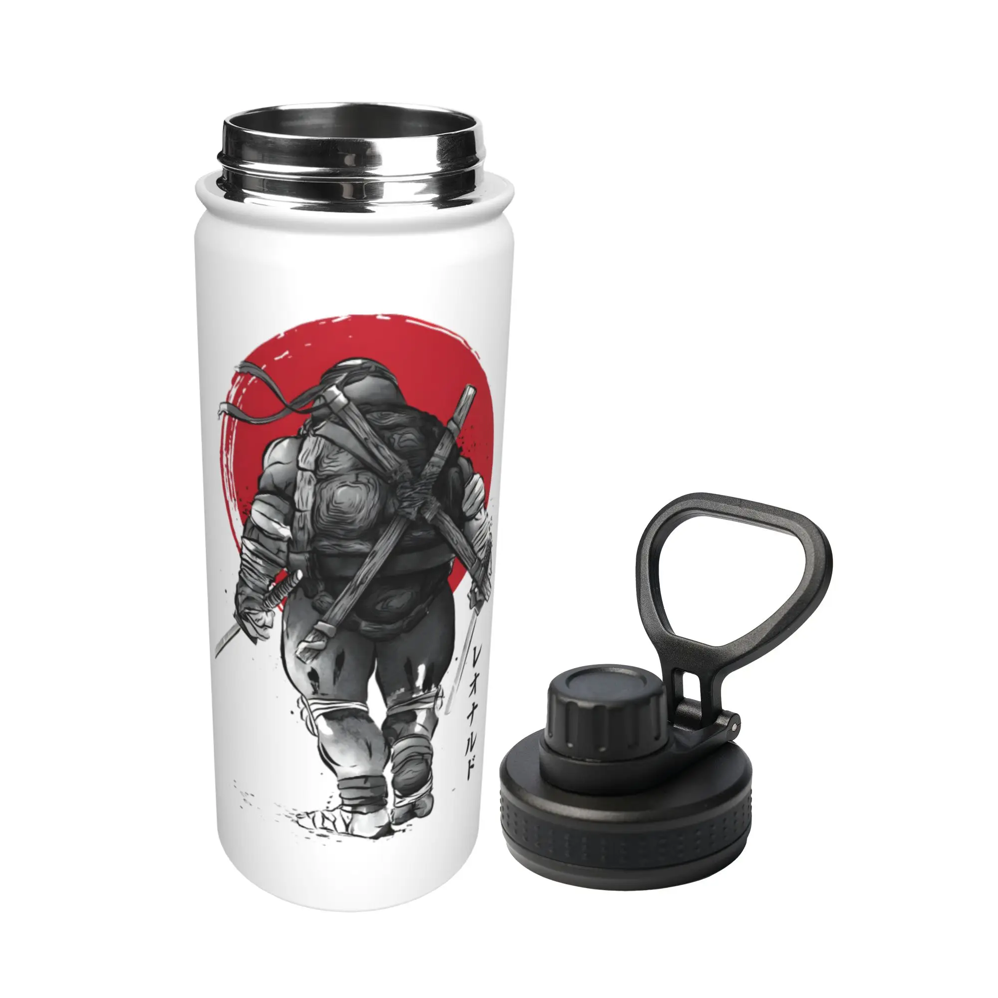 Anime Ninja T-Turtles 18OZ Sports Insulated Kettle  Coffee Cups Vacuum Flask Outdoor Mug Hot Cold Drink