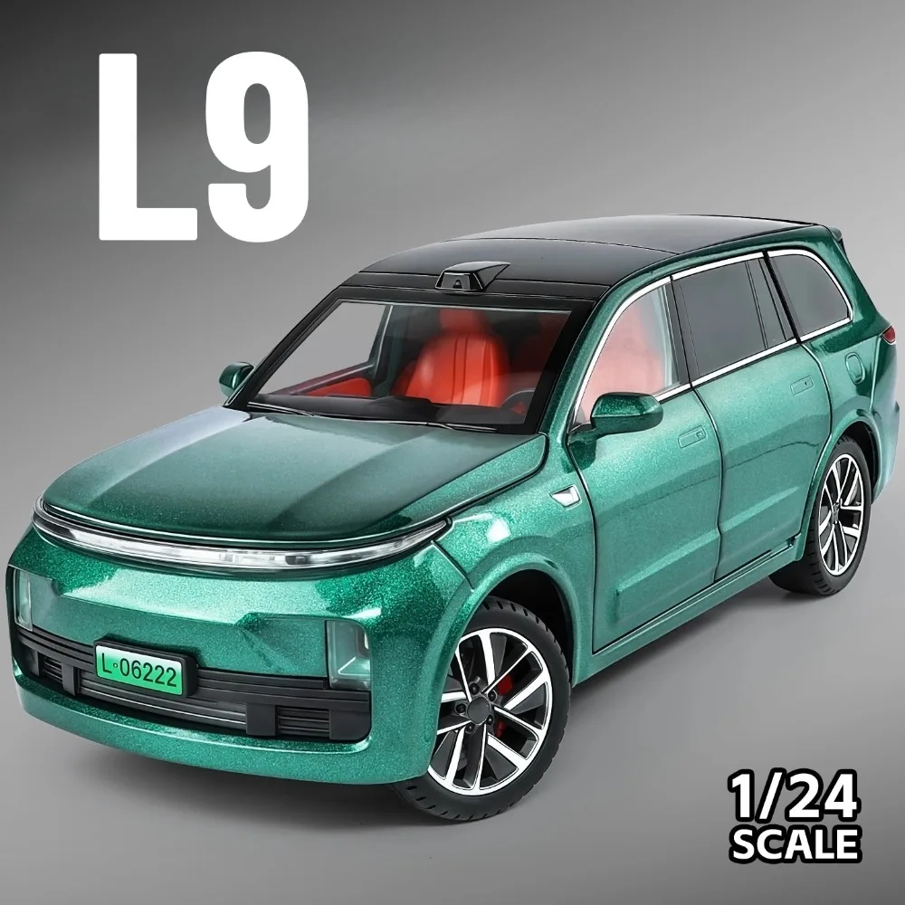 サウンドアンドライト付き合金ダイキャストカーモデル,1:24,l9,シミュレーション,プルバック,男の子,誕生日,収集可能なギフト用のおもちゃ