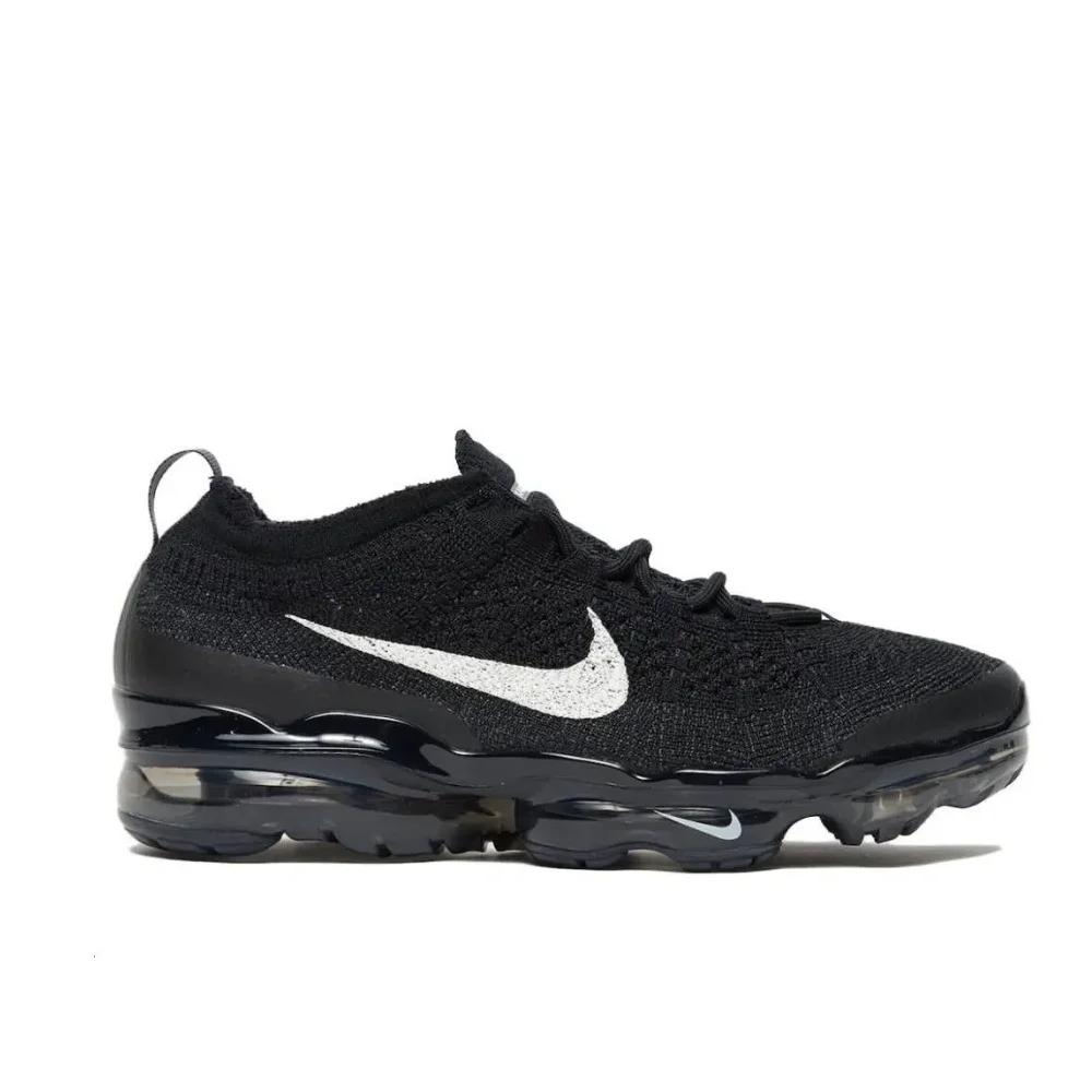 Nike VaporMax 2023 Air Flyknit Low Top Casual Running Shoes Comfortable Shock Absorption Men's and Women's Sneakers Black