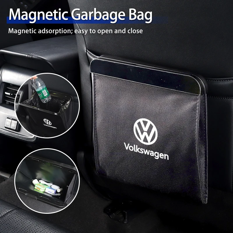 

Car Oxford Fabric Cloth Waterproof Magnetic Garbage Storage Bag For VW GTI Passat Golf Touareg Touran Sharan Beetle Sportcoupe