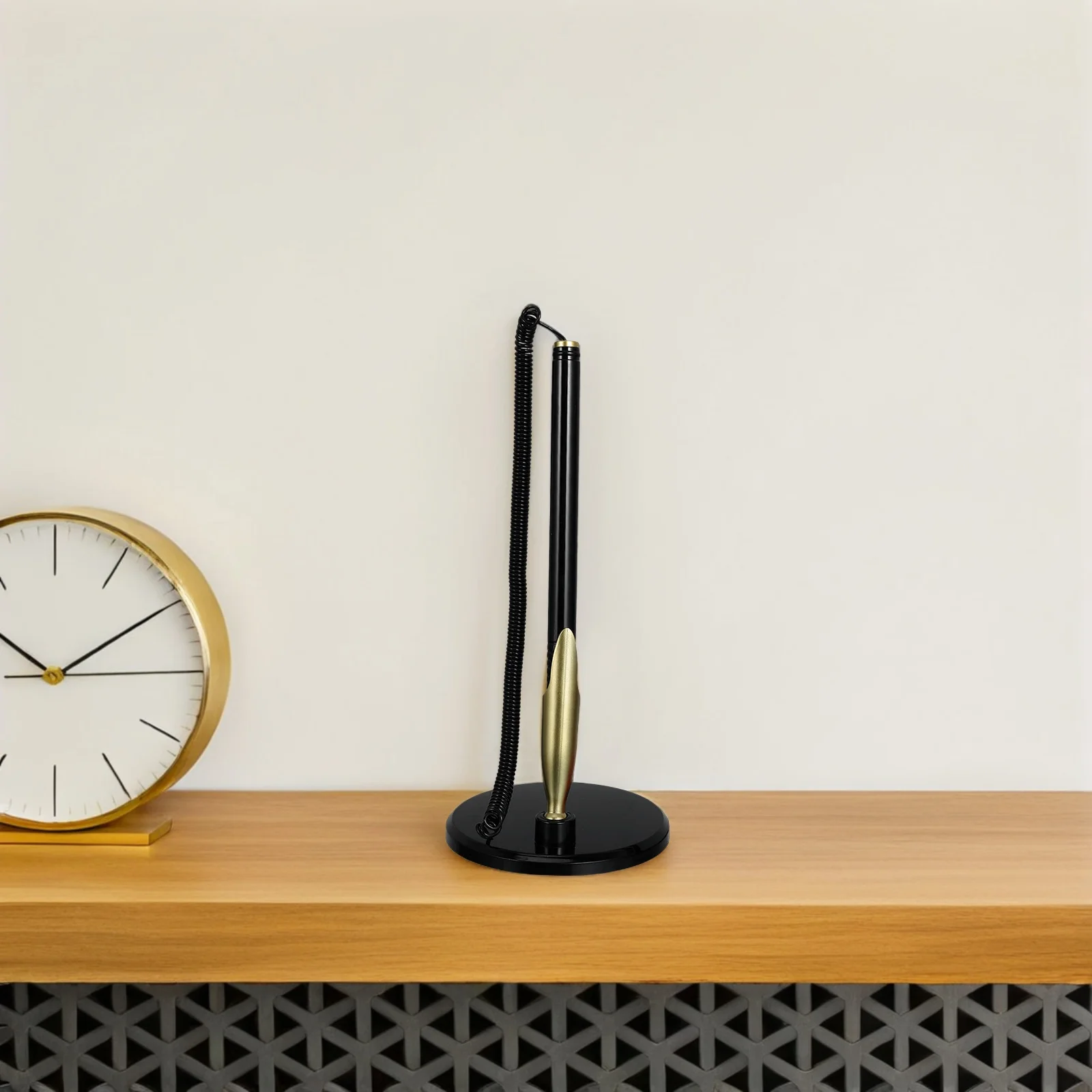 

4 Pcs Pen Holder Writing Ballpoint Pens Wedding Guest Book with Stand Decorate Plastic Single for Desk Bride