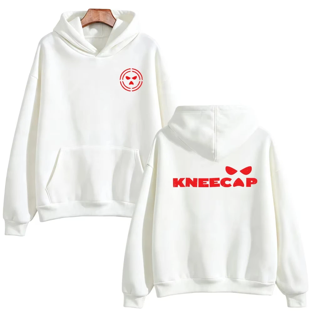 Kneecap Band Target Poster Graphic Print Hoodie Men Women Long Sleeve Streetwear Hip Hop Rap Punk Pullover Oversized Sweatshirt