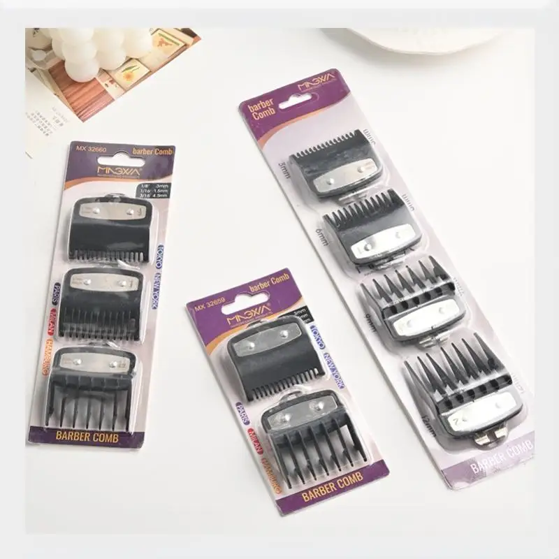 1/2/3/4Pcs Hair Clipper Guards Set Durable Limit Guide Combs Professional Trimmer Tools for Salon Home Hair Cutting