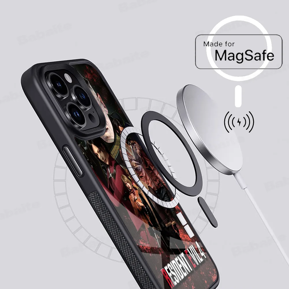 R-resident Game E-evil Phone Case Magnetic Case For IPhone 16 14 13 12 11 15 Pro Max Plus For Magsafe Wireless Charge Cover