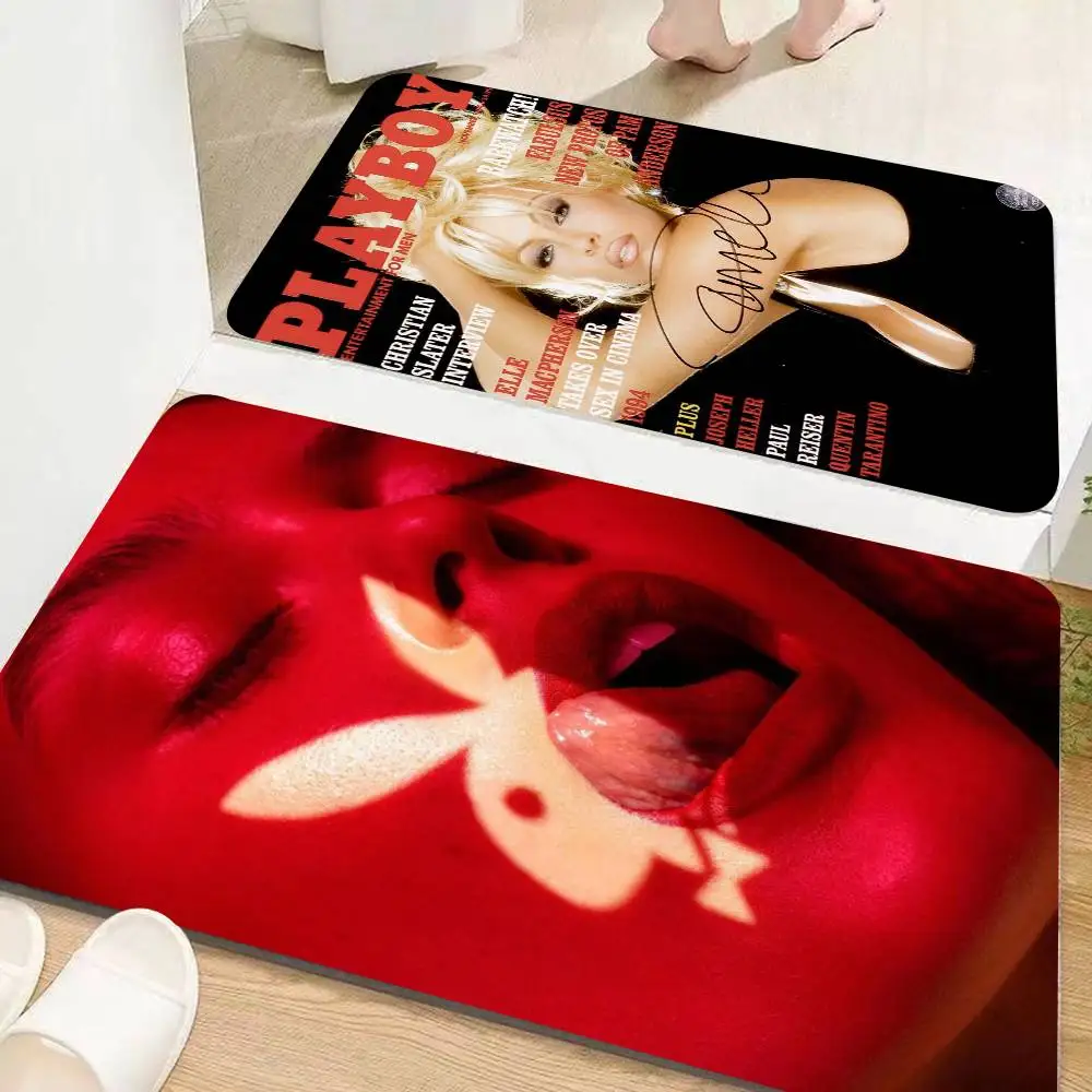 Sexy Female Celebrities Magazine Playboy Room Mats Anti-slip Absorb Water Long Strip Cushion Bedroon Mat Household Carpets