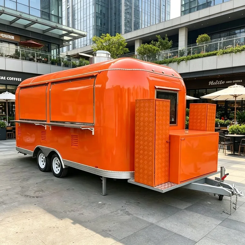 High Quality Customizable Mobile Catering Vehicle Custom Kitchen Street Vending Cart Commercial Cooking Food Truck