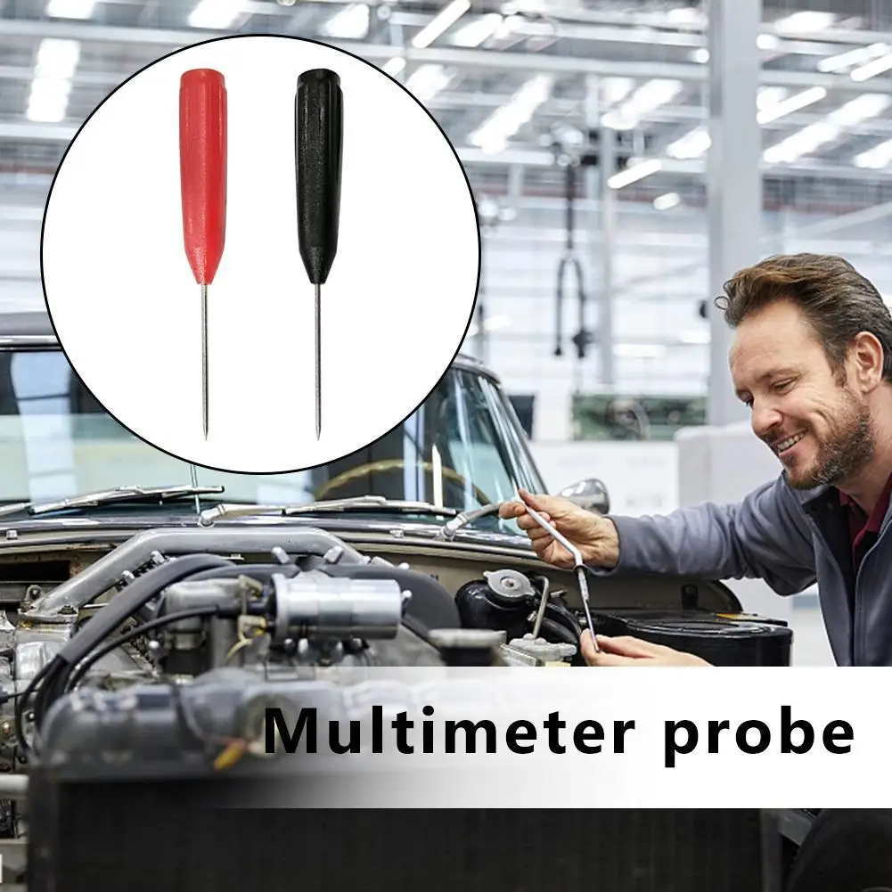 1 Pair Digital Multimeter Probe Soft-Nylon-Wireless Needle-Tip Universal Test Leads Diagnostic Puncture Extension Needle