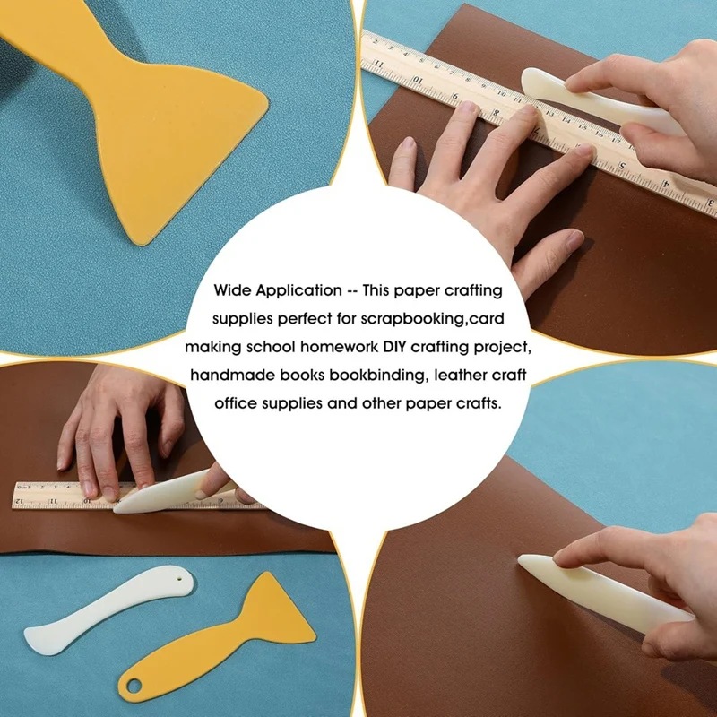 Paper Folding Tools Plastic Bone Folder Paper Creaser For Making Paper Crafts Quilting Leathercraft
