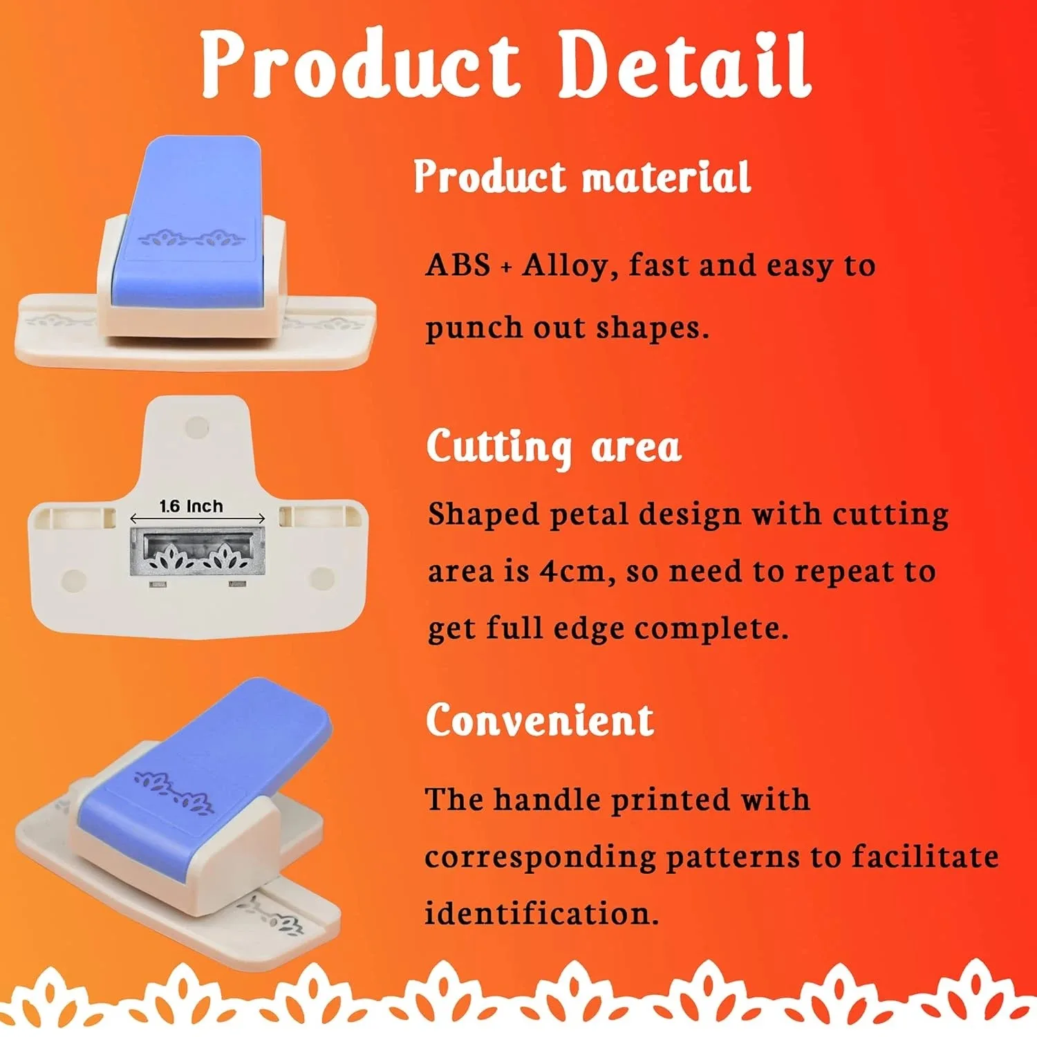 Punches Decorative Lace Edges Scroll Punch Embossing For Scrapbook Cards Easy To Operate DIY Handcraft Tool