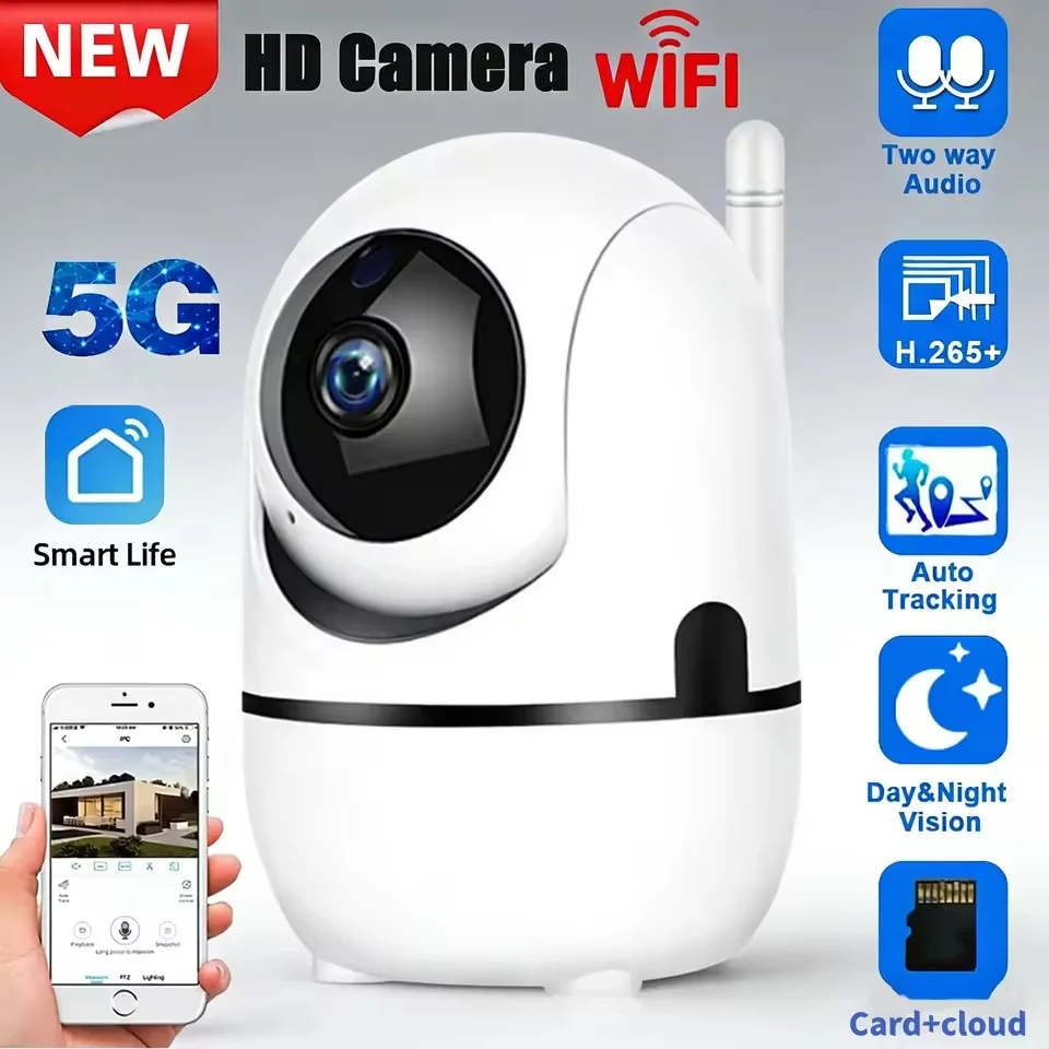 New Mini Camera Smart Home Auto Tracking 1080P Wifi IP Camera Full Night Vision Network Wireless CCTV Video Baby Security Camera