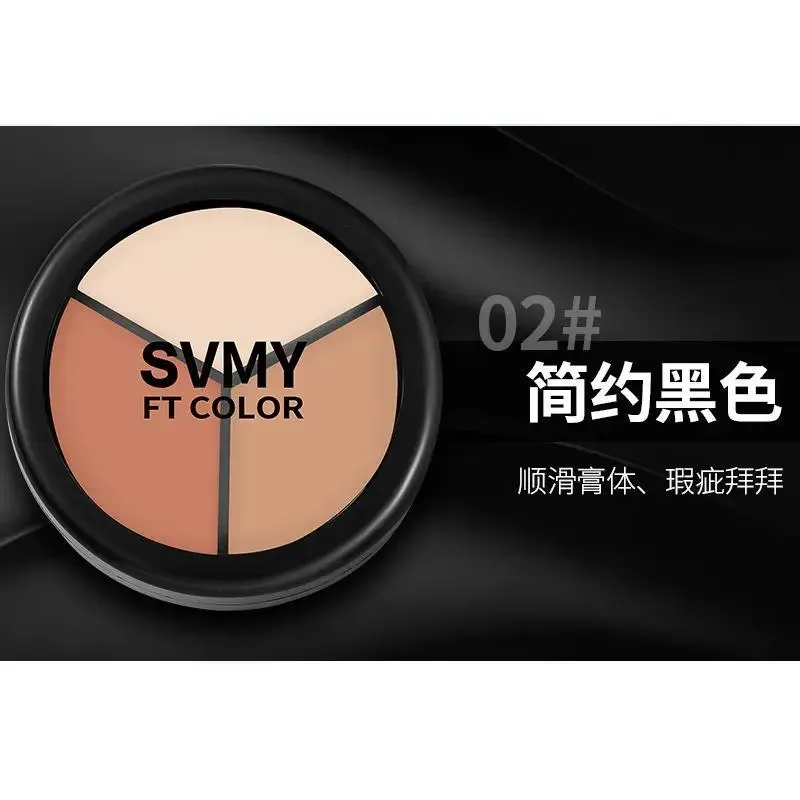 Full Coverage Dark Circles Acne Pores Concealer Palette 3 Colors Moisturizing Matte Concealer Foundation Cream Korean Makeup
