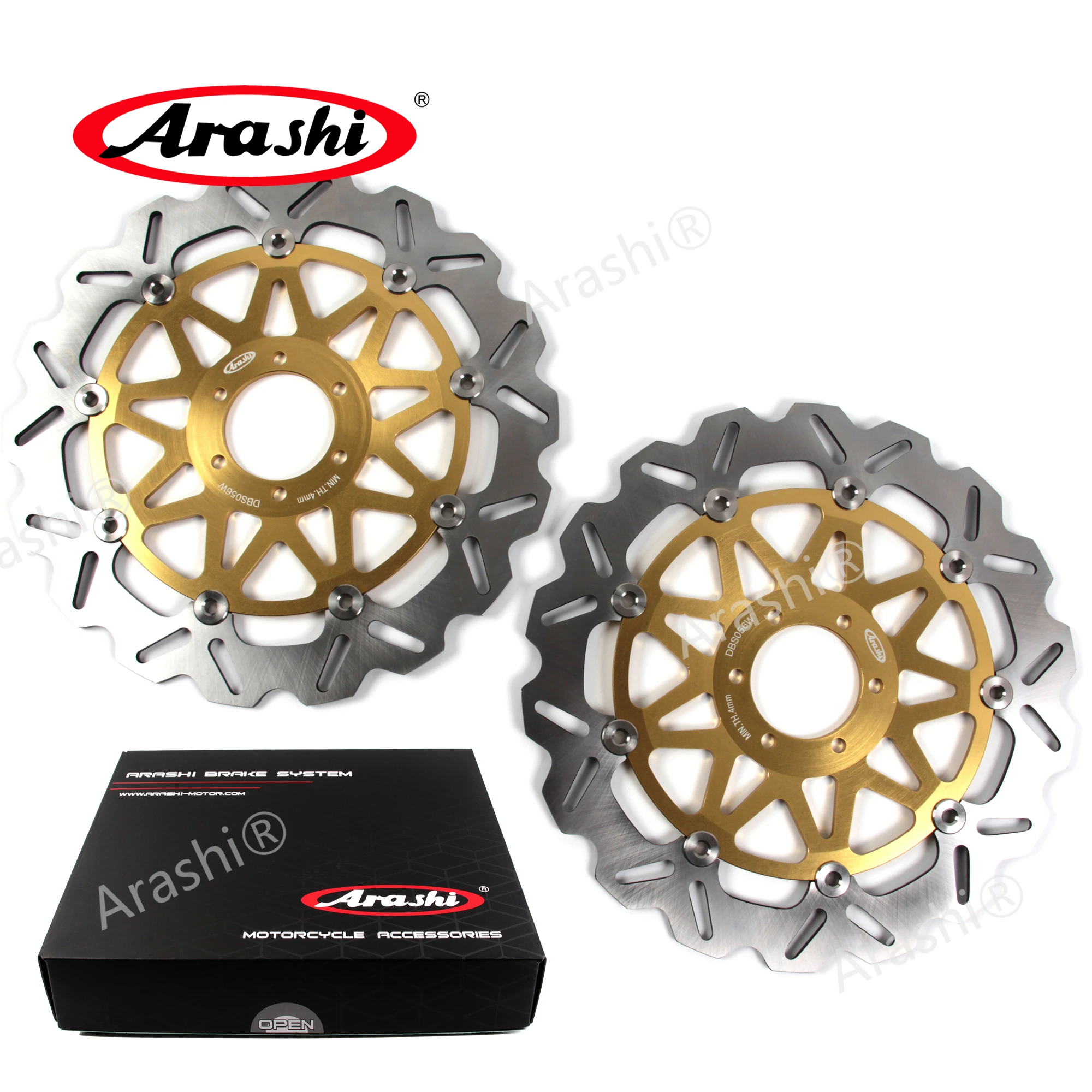 Arashi CNC Vollflotierende Bremsscheiben für MOTO GUZZI V100 MANDELLO 1000 2021 2022 / V10 CENTAURO 1996-2001