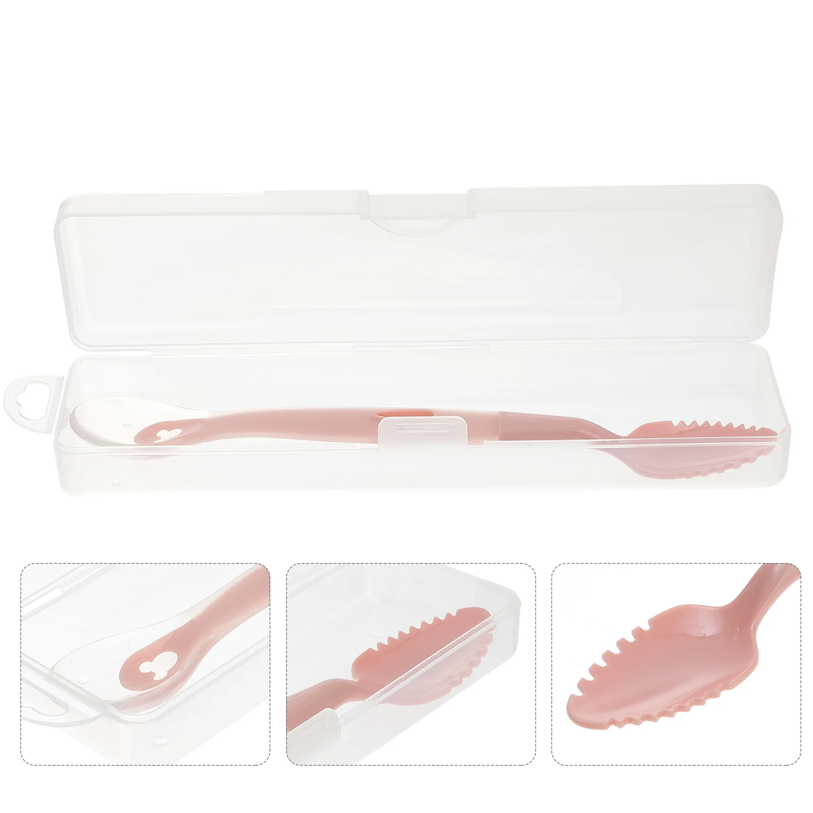 Double Ended Scraper Baby Accessory Fruit Spoon Feeding Tool Spoons Practical Stainless Steel