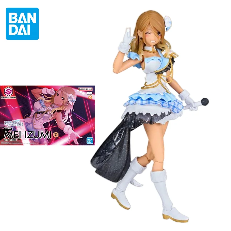 

Bandai Original 30MS 1/144 Anime THE IDOLM@STER MEI IZUMI(COLOR C) Action Figure Assembly Model Toys Gifts for Children