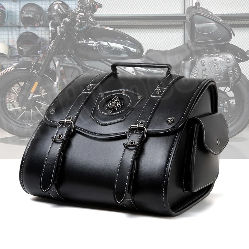 Motorcycle Charter Side Bag for Harley Electric Vehicle Tool Bag Rider Equipment Modification Charter Front and Tail Bag