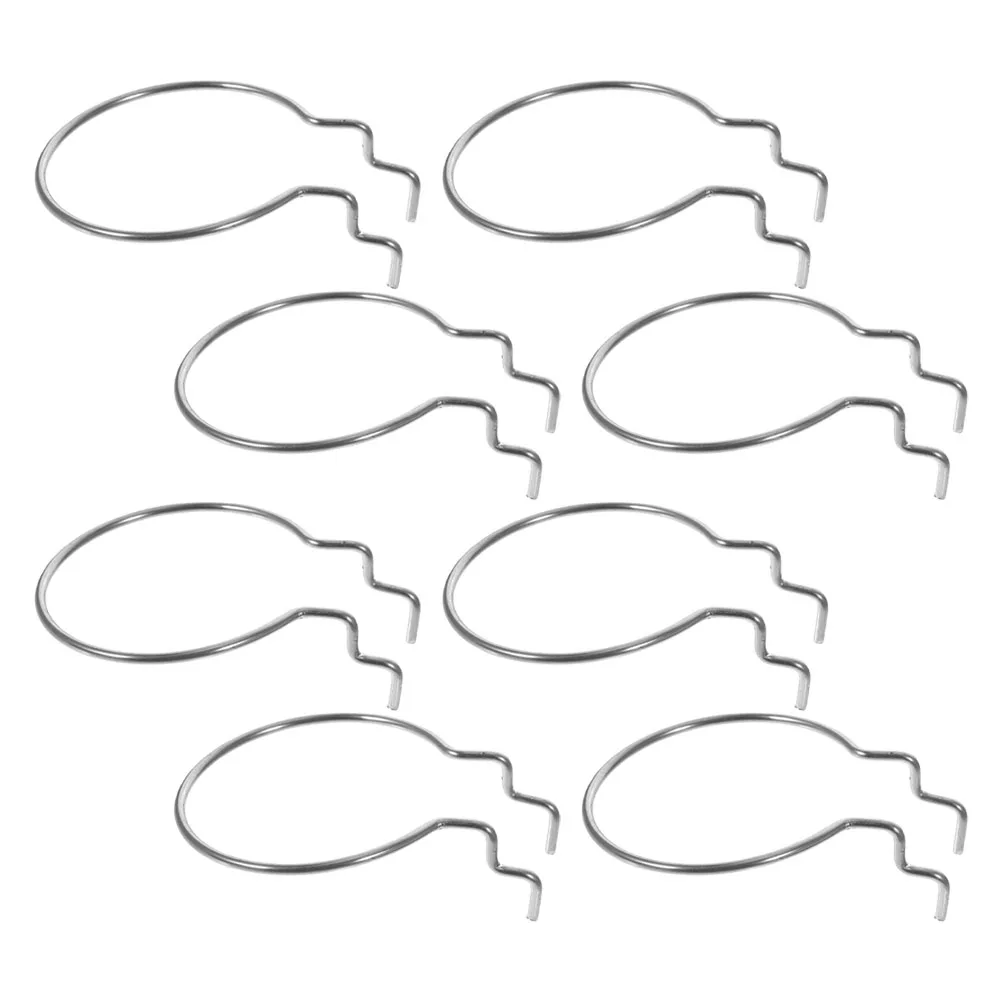 

8 Pcs Line Hooks Round Metal Heavy Small Pegboard Hooks Duty Hole Iron Shelf Pegboard Hangers Storage Accessories