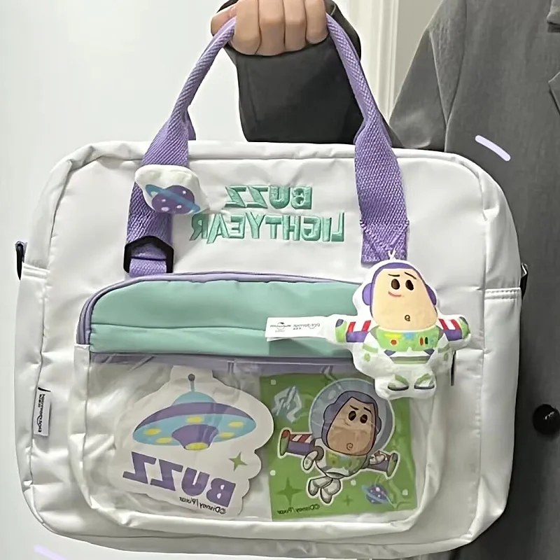 Neue Disney Buzz Lightyear Erdbeer bär Winnie Bär Handtasche Lotso Umhängetasche Student große Kapazität Laptop tasche Backpac