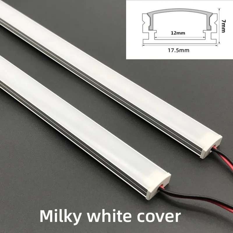 1-30 PCS LED Rigid Strip DC12V 50CM 20 inch SMD5730 36LEDs U-shaped Flat LED Aluminum Channel Rigid Strip for Indoor Lighting