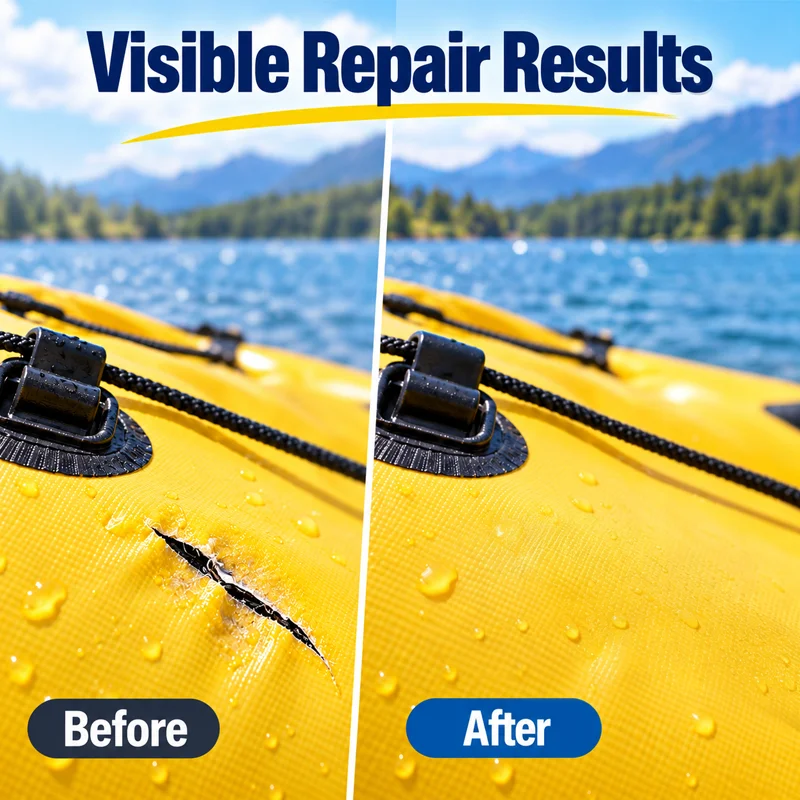 Farienne Kayak Repair Glue Inflatable Boat Patch Kit Waterproof Strong Bond Quick Fix Puncture Seam Tear Adhesive Sealant 30G