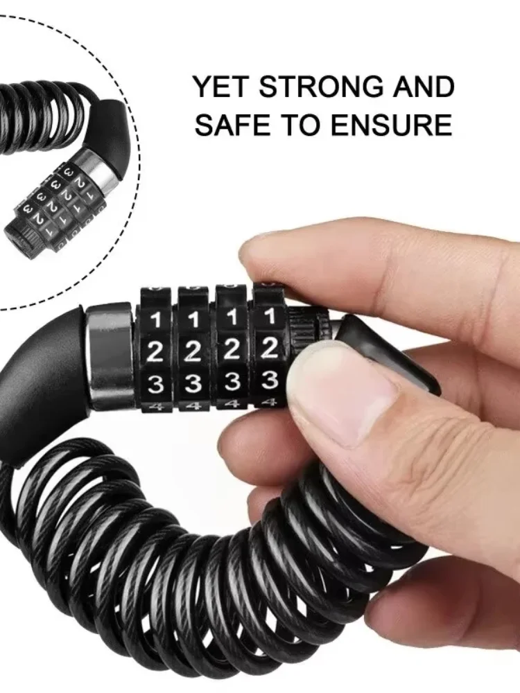 AliExpress GOT-TOG Bicycle Lock Steel Wire Chain Lock Mountain Bike Motorcycle Anti-theft Code Steel Wire Rope Lock Luggage Lock Helmet Lock