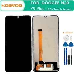 Display LCD e Montagem Digitador de Tela Sensível Ao Toque, FHD para Doogee N20 Pro, Y9 Plus, Android 9.0, Original, 6.3 