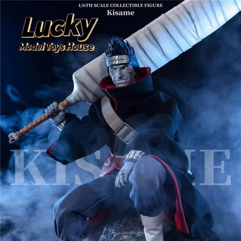 RocketToys ROC-007 1/6 Collectible Kisame Red Cloud Print Long Robe Cloth Action Figure 12inch Anime Naruto Male Soldier Model