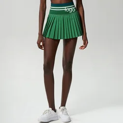Outdoor Sports Tennis Skirt Shorts High Waist Thread Yoga Vacation Sports Cool Breathable Quick Drying Fitness Yoga Skirt
