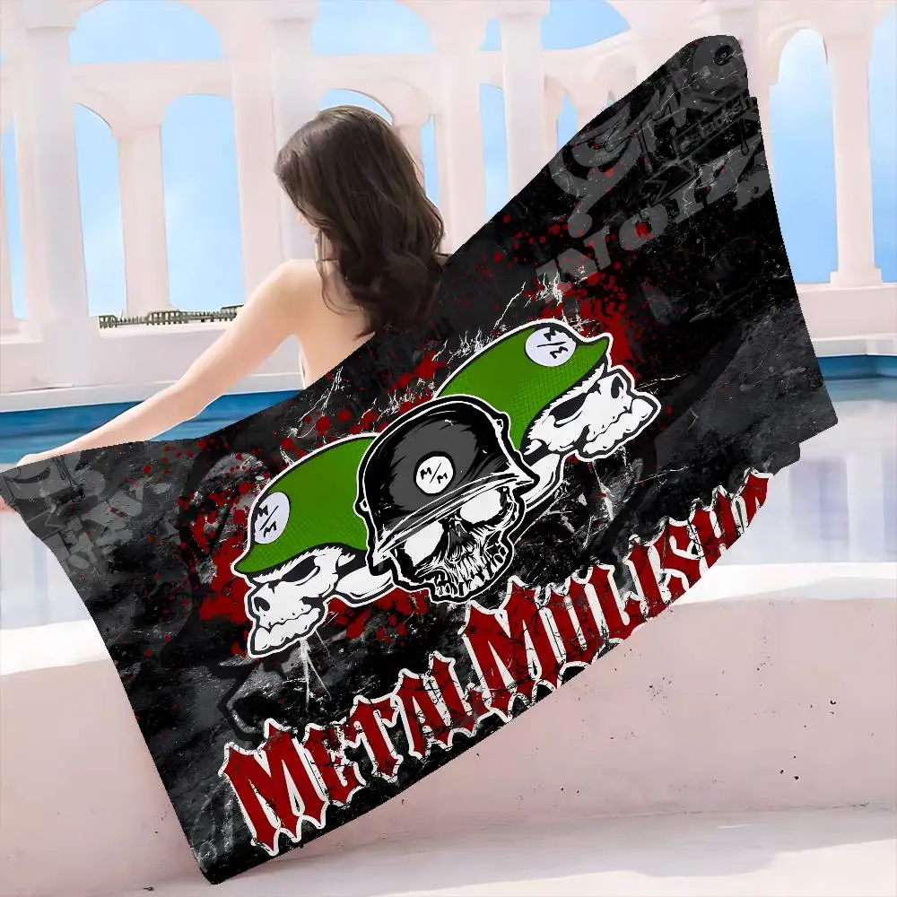 M-Metal M-Mulisha Game Anime Anime Beach Swimming Towel Soft Absorbent Washcloth Children's Gifts for Kids Travel Camping Gym
