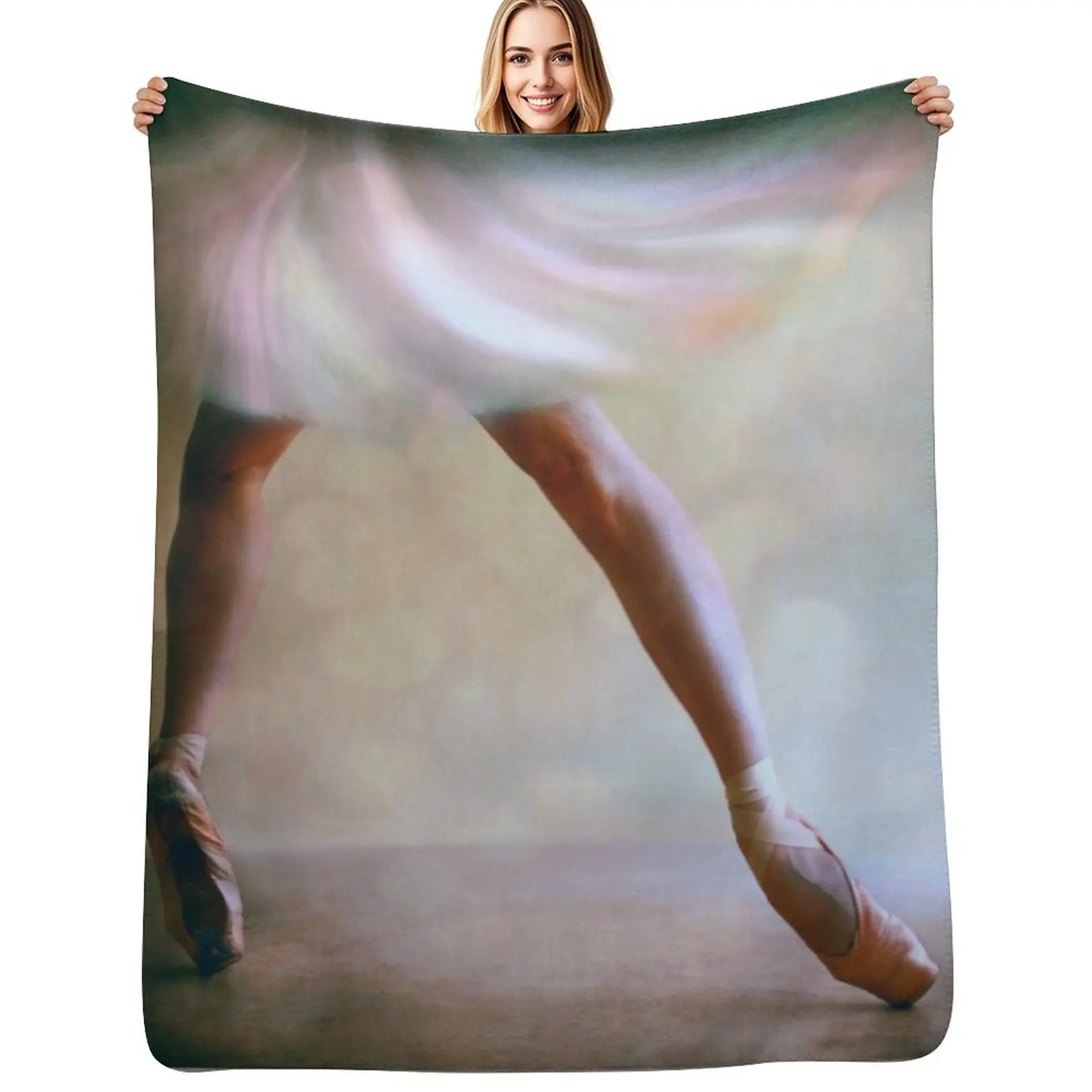 

Swirl in Blue Throw Blanket Warm Accent Blanket for Living Room Decoration