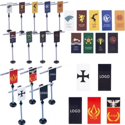 WWII Roman Military Medieval Banner Building Block Army Soldier Figure Digital Printing Flag 26603 Bricks MOC Toy 87079 J050