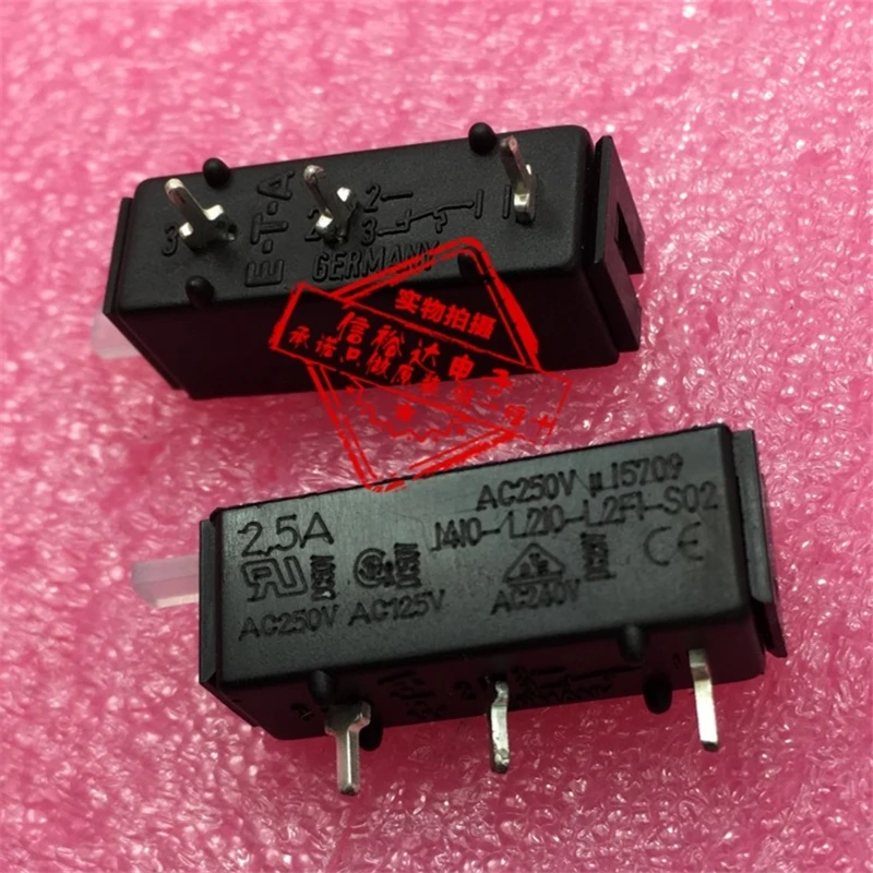 

2PCS/1410-L210-L2F1-S02-2.5A German imported current overload switch 2.5A 250V