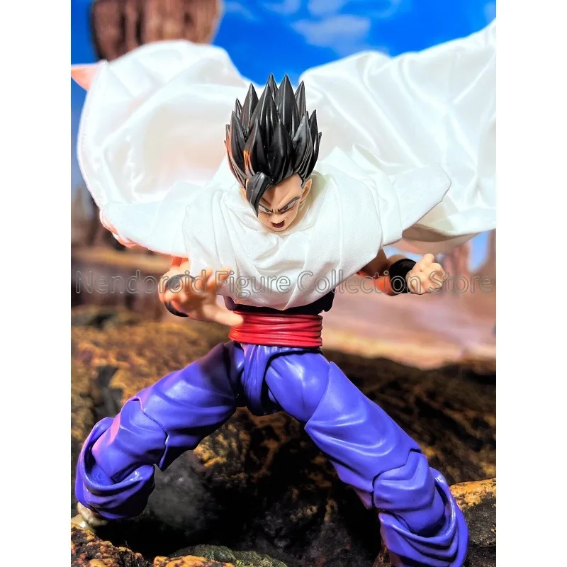 Dragon Ball Shf Series Anime Piccolo Namekian Exclusive Gohan Handmade Clothing White Cloak Suitable for 1/12 Action Figure view 6