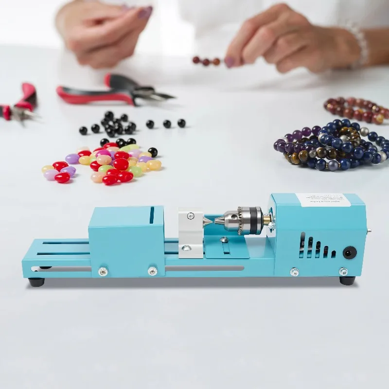 Multi-functional Mini Lathe Machine 7-Speed for Processing Small-Leaf Rosewood Linden Mahogany  Sandalwood